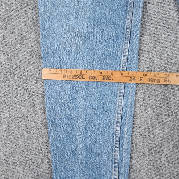 Vintage Levi's 550 Relaxed Fit Jeans Mens W36 L36 Light Wash Denim Blue - Picture 4 of 7
